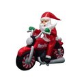Gemmy Airblown LED 7 ft. Santa on Motorcycle Inflatable 882512